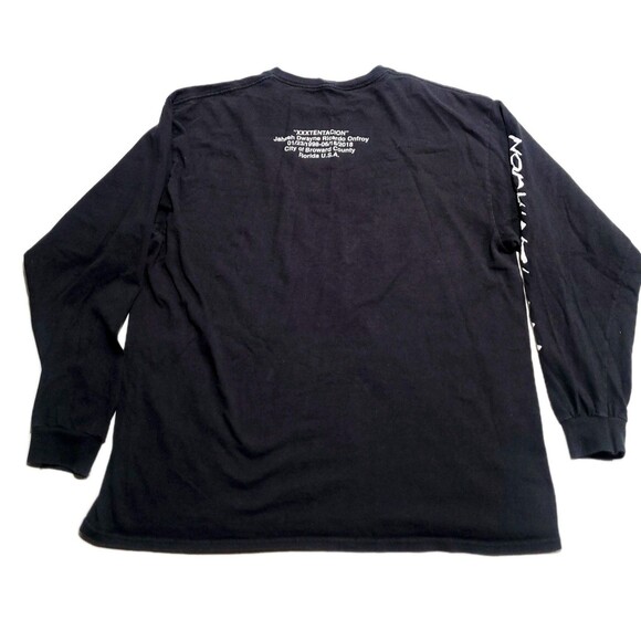 XXXtentacion Long Sleeve T-Shirt Double Sided Tee Rap Memorial EUC Hip Hop XL - Picture 2 of 9